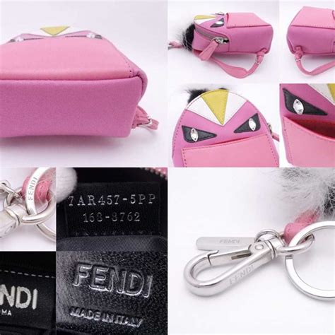 fendi monster key pouch|Fendi key ring pocket.